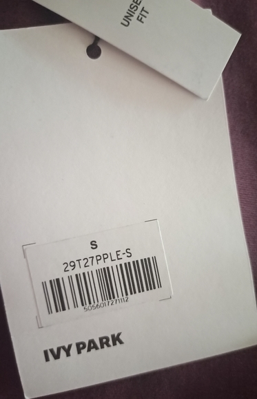 IVY PARK Flag Badge Tee In Plum unisex fit oversized S. - Picture 4 of 4